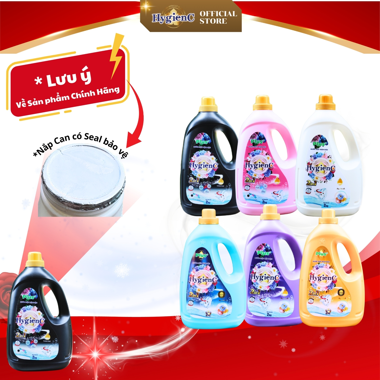 Mô tả Nước giặt xả HygienC Plus+ 2 trong 1 - Khối lượng 2Kg - CB2CP1 - 2