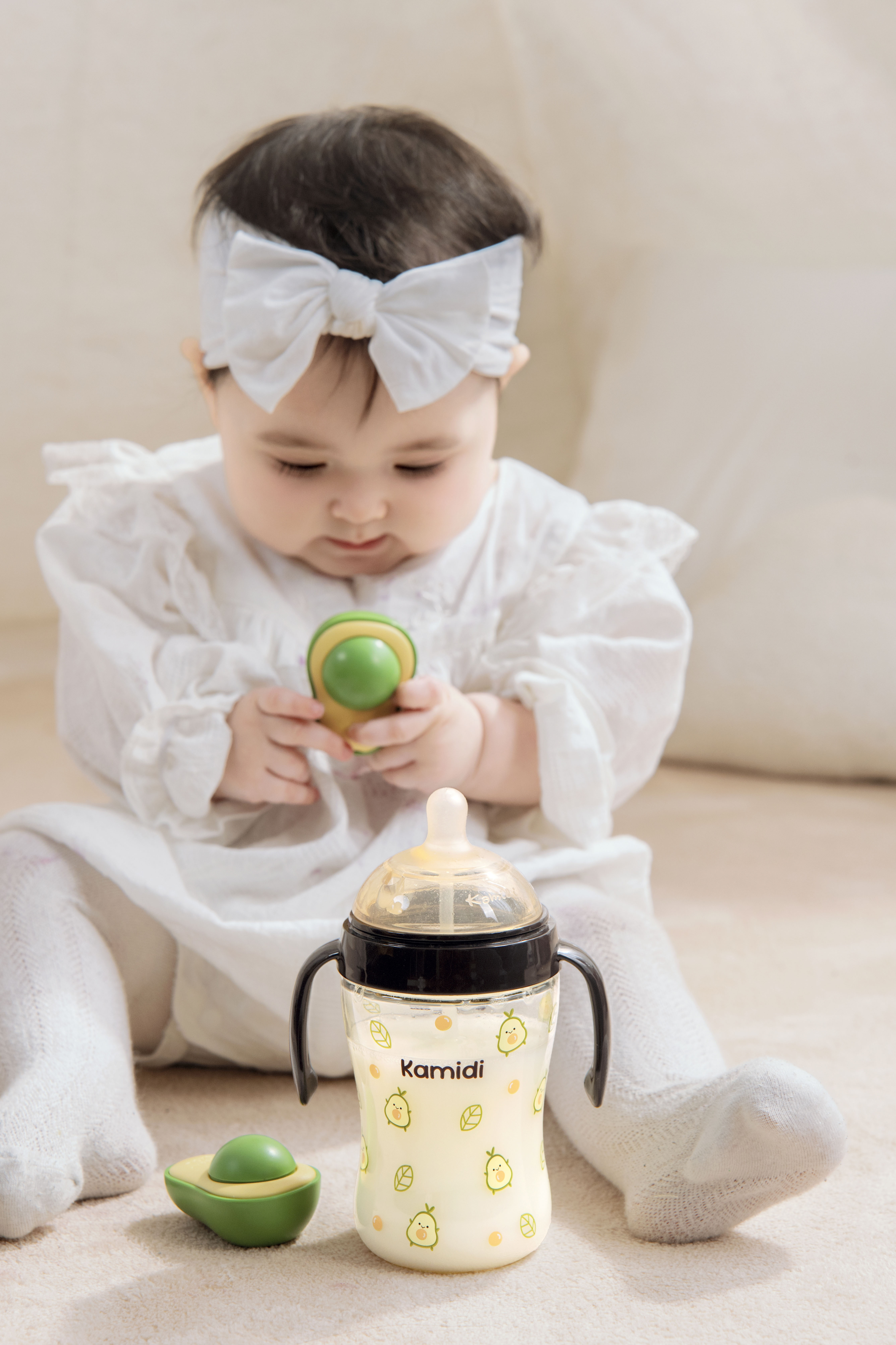 Mô tả Bình Sữa Kamidi Chất Liệu PPSU Họa Tiết Bơ Dung Tích 210ml/300ml - 2