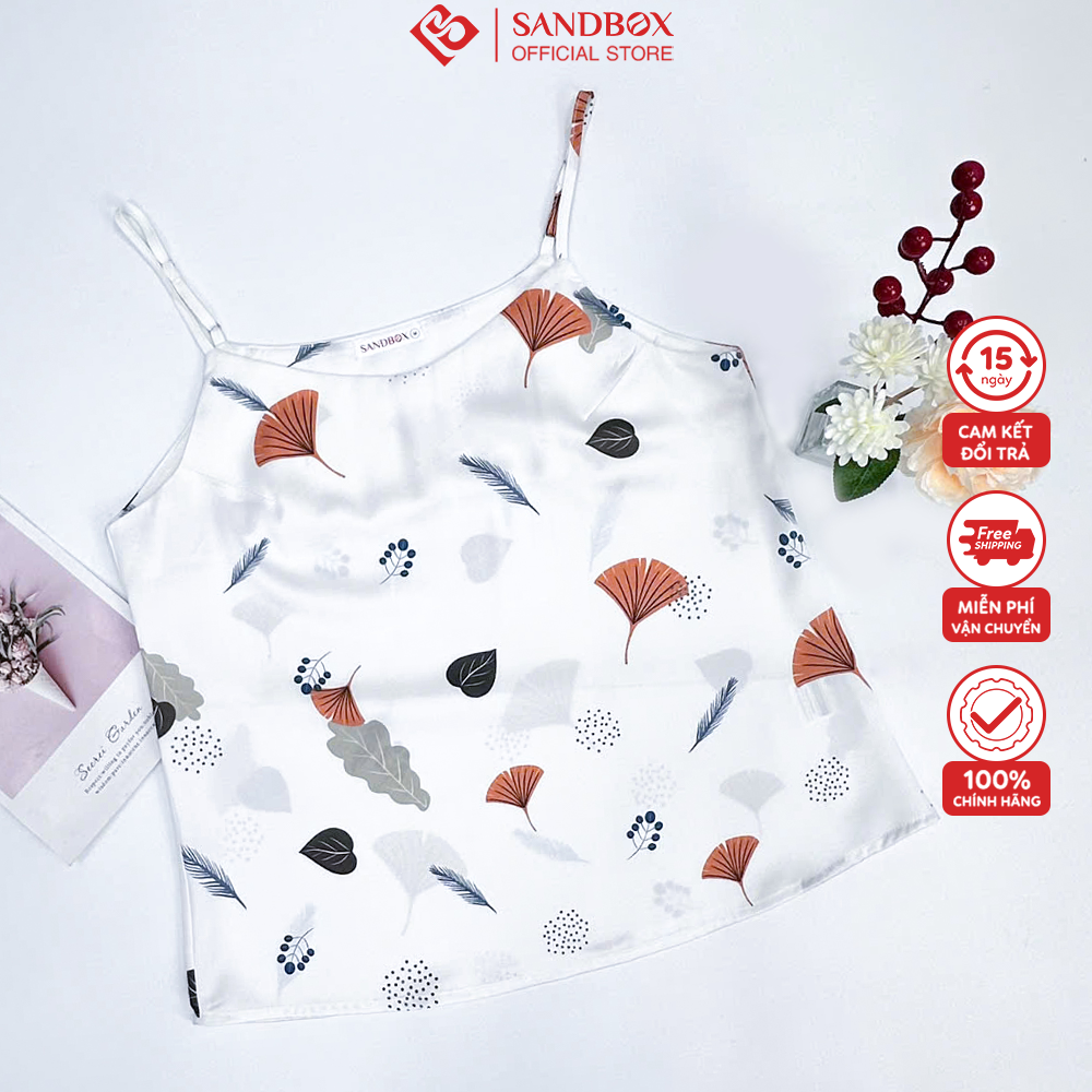 Mô tả Áo Hai Dây SANDBOX Lụa Latin Cao Cấp Mềm Mịn, Thanh Lịch Mặc Nhà, Mặc Trong Áo Vest, Blazer - 3