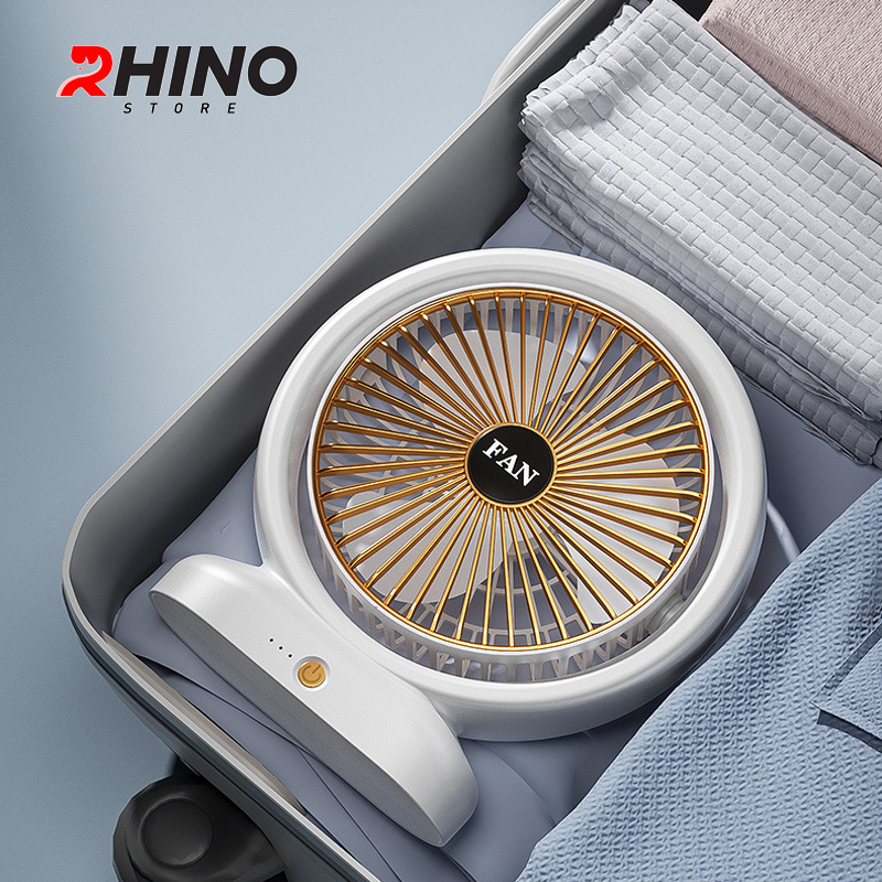 Mô tả Quạt tích điện để bàn văn phòng Rhino F103 gồm 3 mức độ gió - 5