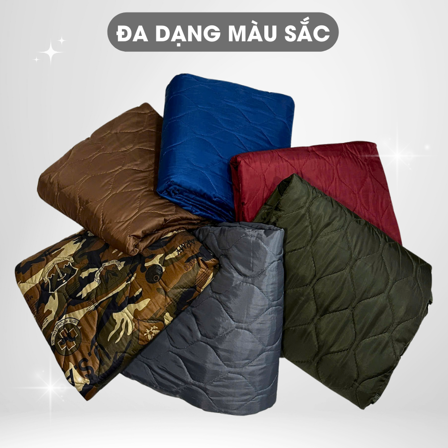 Mô tả Chăn Dù Chần Bông Cao Cấp Mền Ngủ Gấp Gọn Tiện Lợi Mỏng Nhẹ Mát Lạnh Cho Mùa Hè Văn Phòng Đi Du Lịch Xe Khách 1m5x1m9 - 2