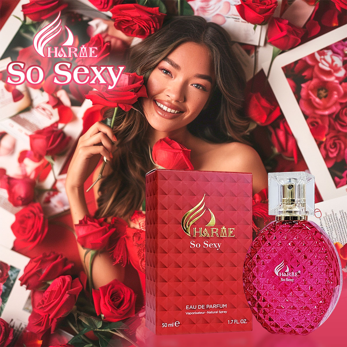 Mô tả Nước Hoa Nữ Charme So Sexy 50ml Chính Hãng, Thơm Lâu, Quyến Rũ, Sang Trọng - 2