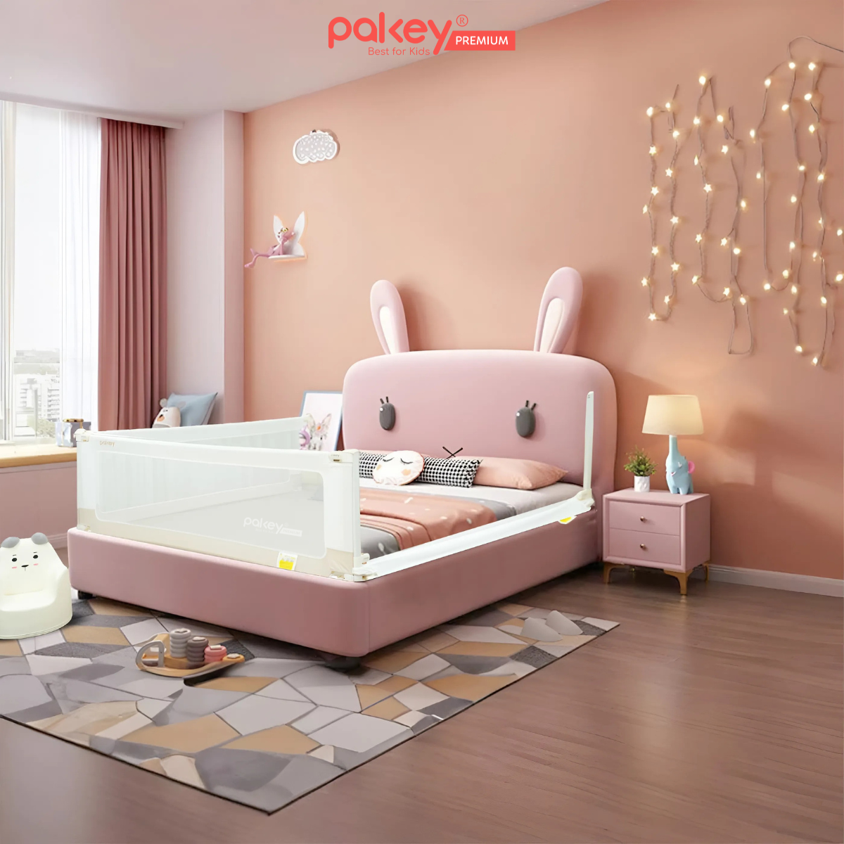 Mô tả Thanh Chắn Giường PAKEY G600 Cho Bé Cao Cấp, Chặn Giường An Toàn Giúp Bé Ngủ Ngon An Toàn - 7