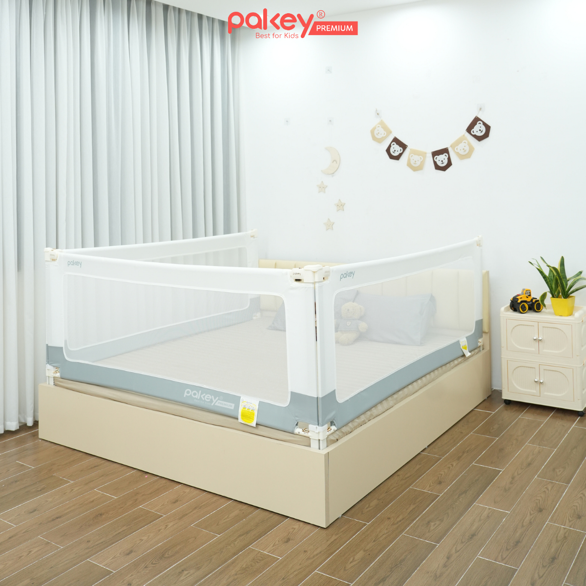 Mô tả Thanh Chắn Giường PAKEY G600 Cho Bé Cao Cấp, Chặn Giường An Toàn Giúp Bé Ngủ Ngon An Toàn - 9