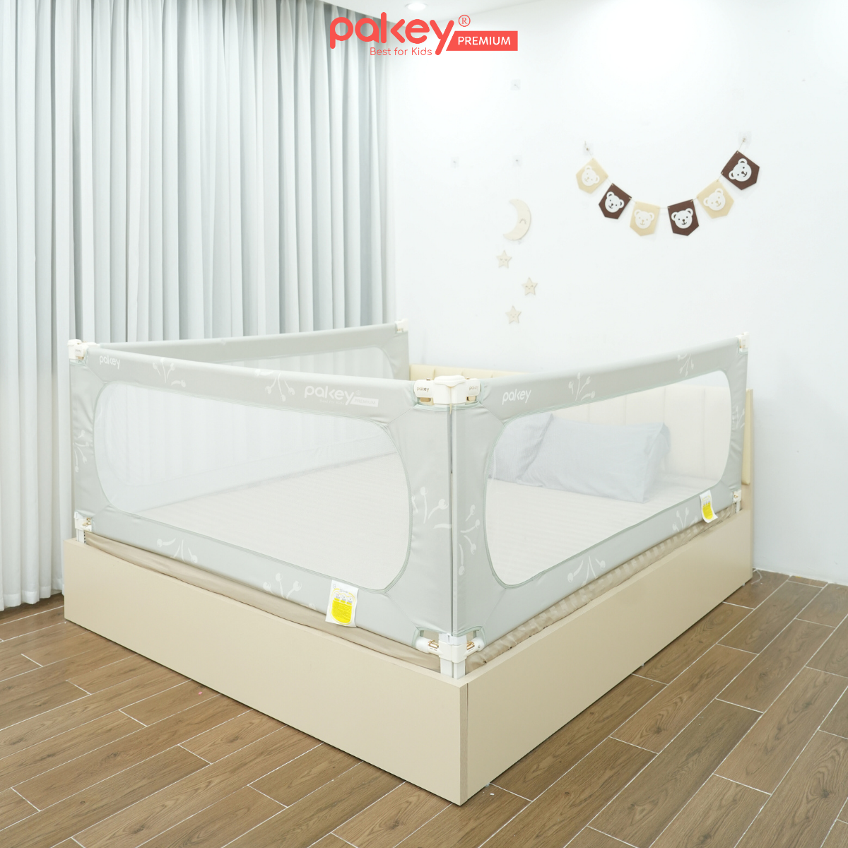 Mô tả Thanh Chắn Giường PAKEY G600 Cho Bé Cao Cấp, Chặn Giường An Toàn Giúp Bé Ngủ Ngon An Toàn - 10