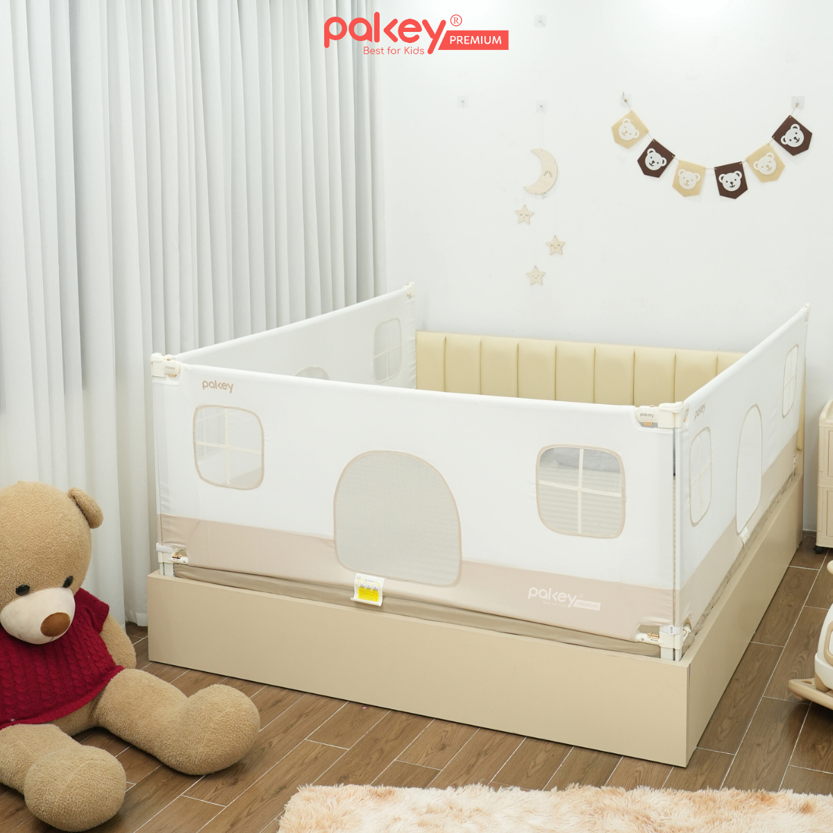Mô tả Thanh Chắn Giường PAKEY G600 Cho Bé Cao Cấp, Chặn Giường An Toàn Giúp Bé Ngủ Ngon An Toàn - 11