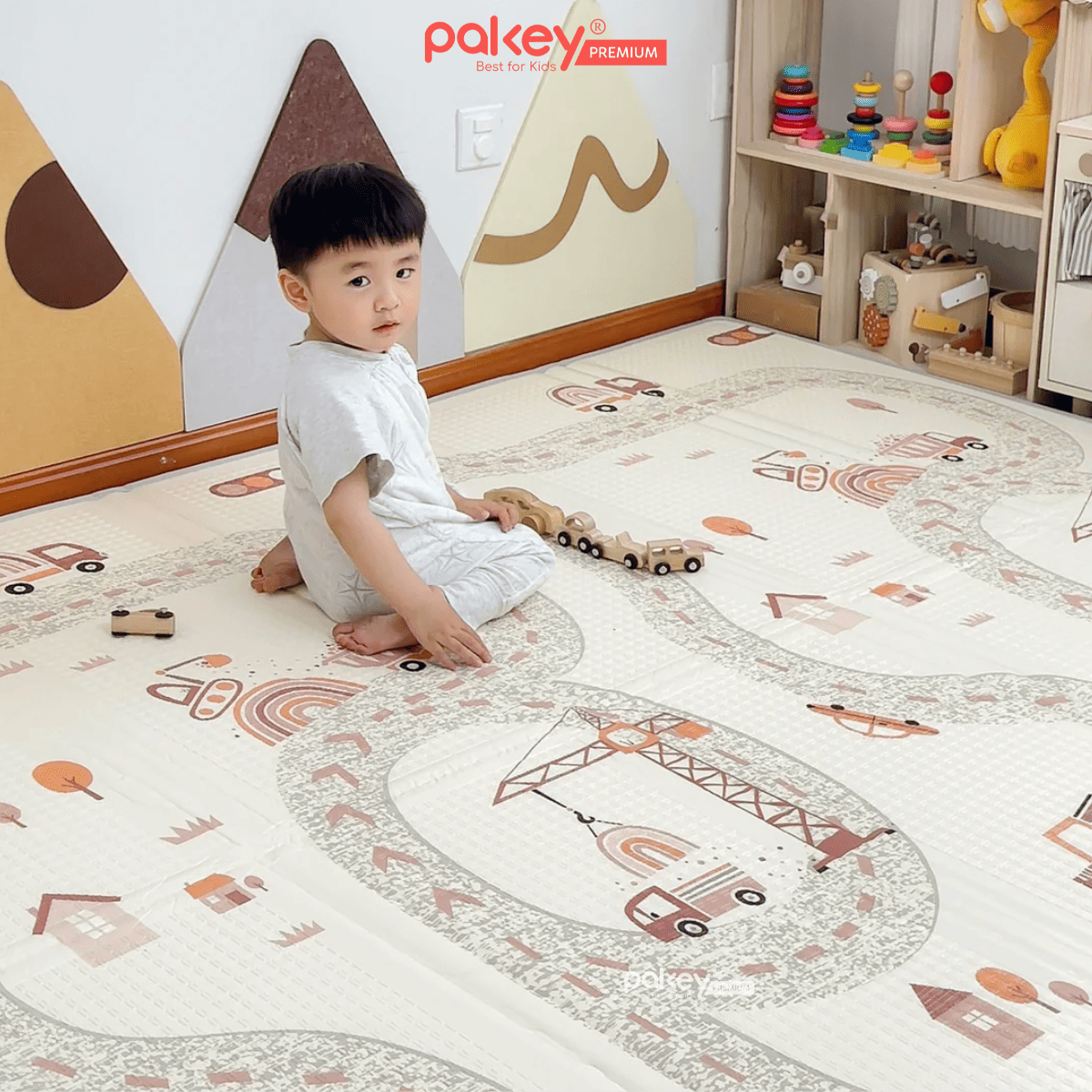 Mô tả Thảm Xốp Gấp Gọn XPE PAKEY Cao Cấp, Thảm Trải Sản 2 Mặt Dày 2cm Cho Bé Tập Bò, Tập Đi Êm Ái, Chống Ngã - 8