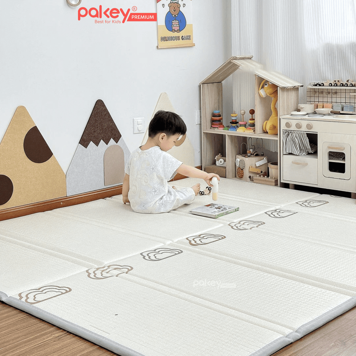Mô tả Thảm Xốp Gấp Gọn XPE PAKEY Cao Cấp, Thảm Trải Sản 2 Mặt Dày 2cm Cho Bé Tập Bò, Tập Đi Êm Ái, Chống Ngã - 9