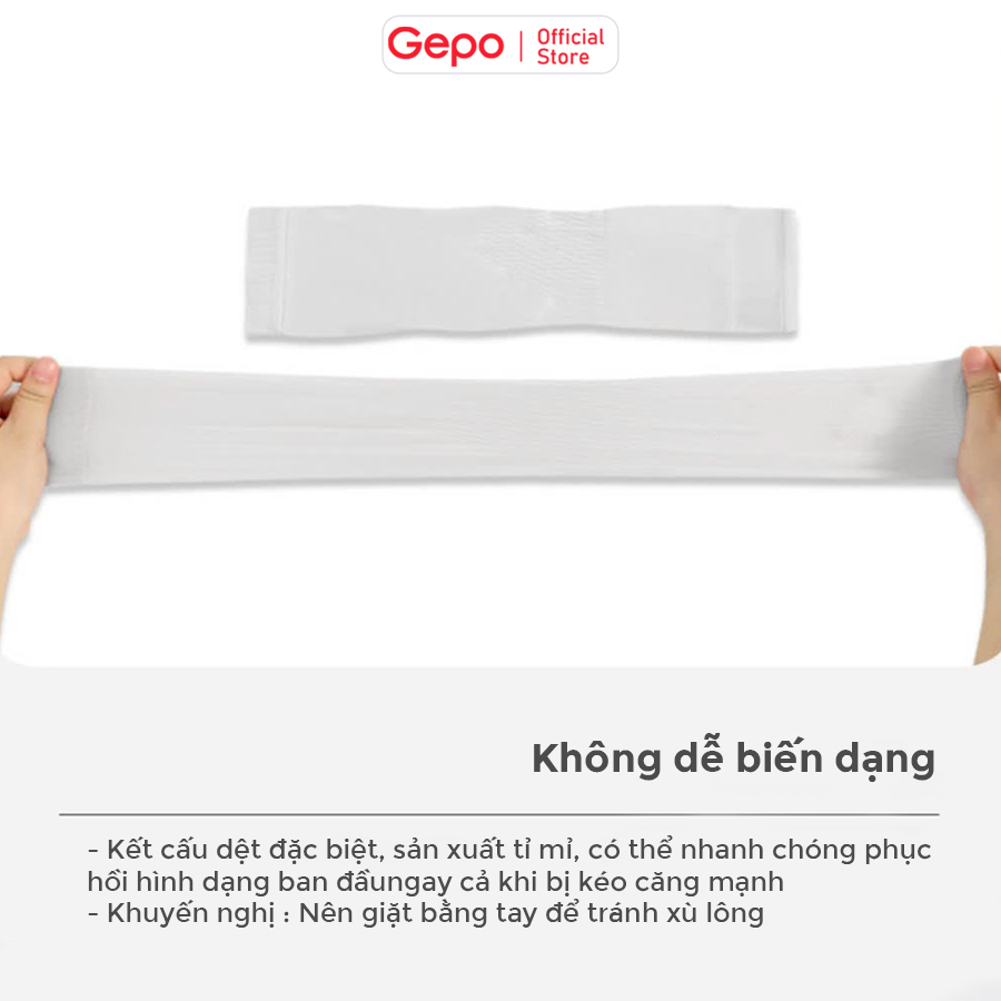 Mô tả Găng tay chống nắng nam nữ xỏ ngón chống tia UV chất liệu thoáng mát thấm hút mồ hôi Gepo - 5