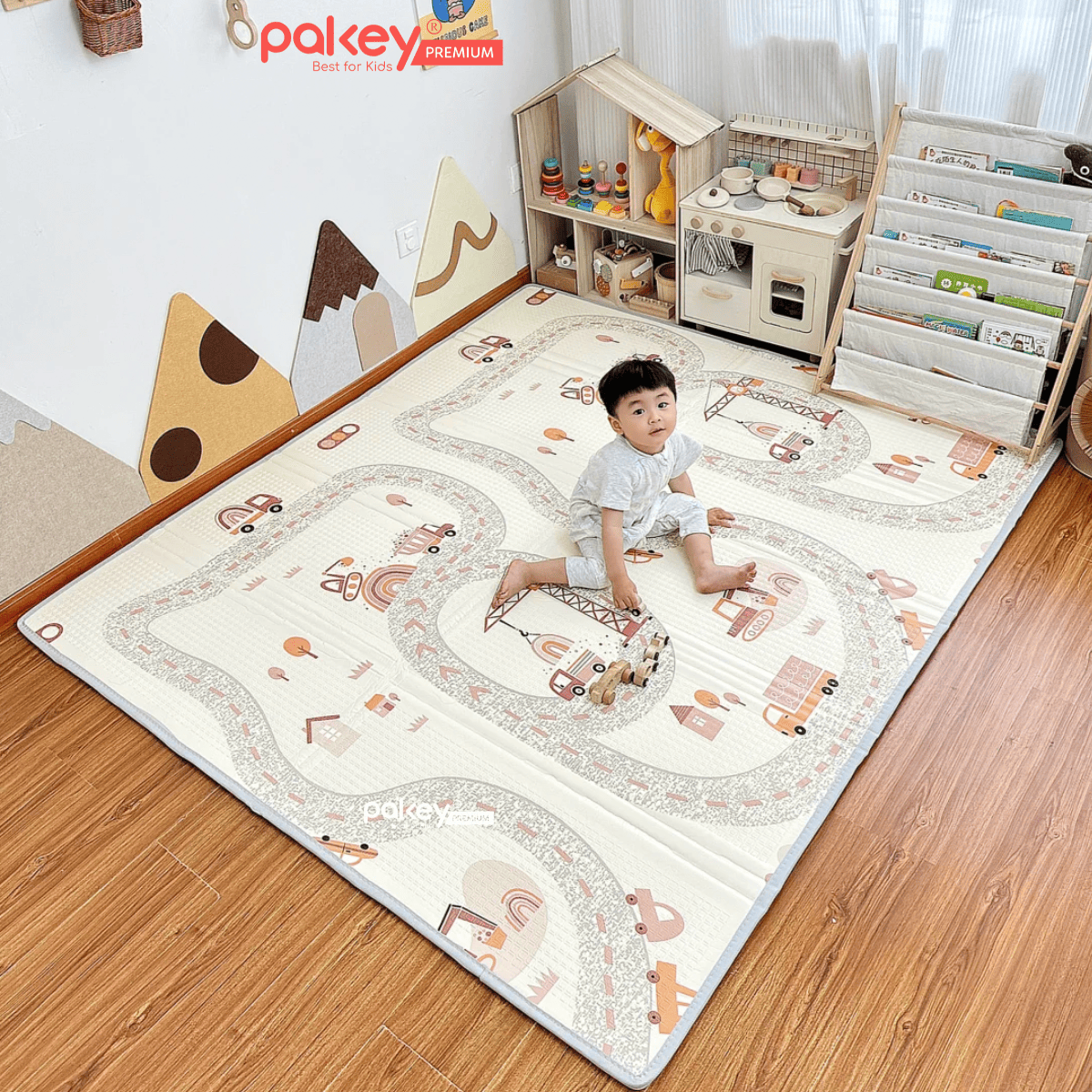 Mô tả Thảm Xốp Gấp Gọn XPE PAKEY Cao Cấp, Thảm Trải Sản 2 Mặt Dày 2cm Cho Bé Tập Bò, Tập Đi Êm Ái, Chống Ngã - 11