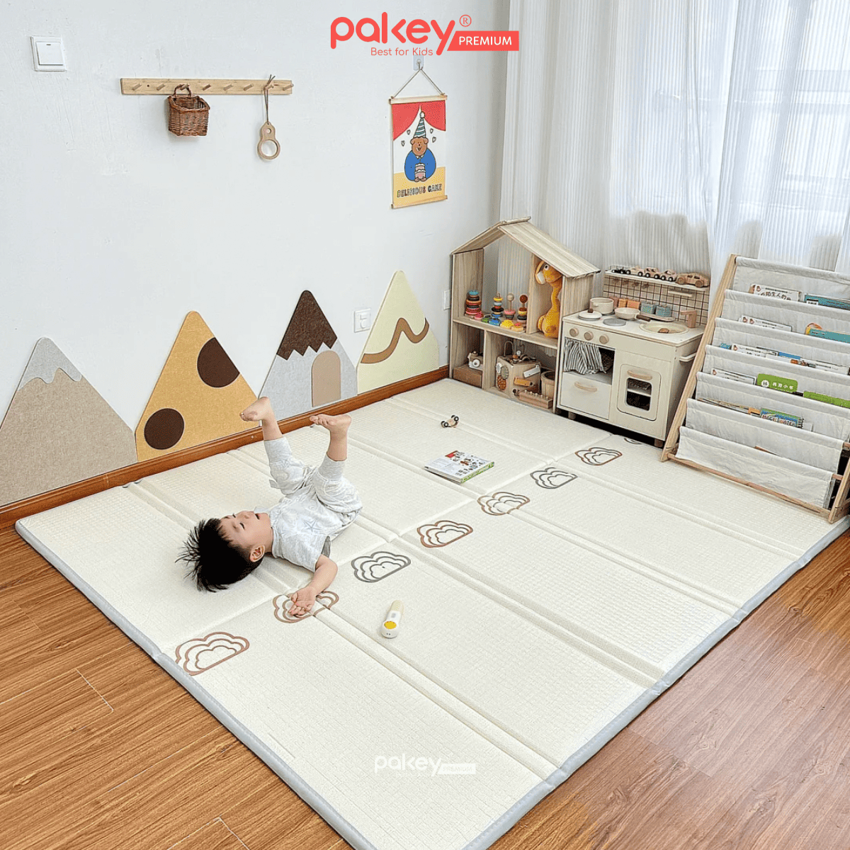 Mô tả Thảm Xốp Gấp Gọn XPE PAKEY Cao Cấp, Thảm Trải Sản 2 Mặt Dày 2cm Cho Bé Tập Bò, Tập Đi Êm Ái, Chống Ngã - 12