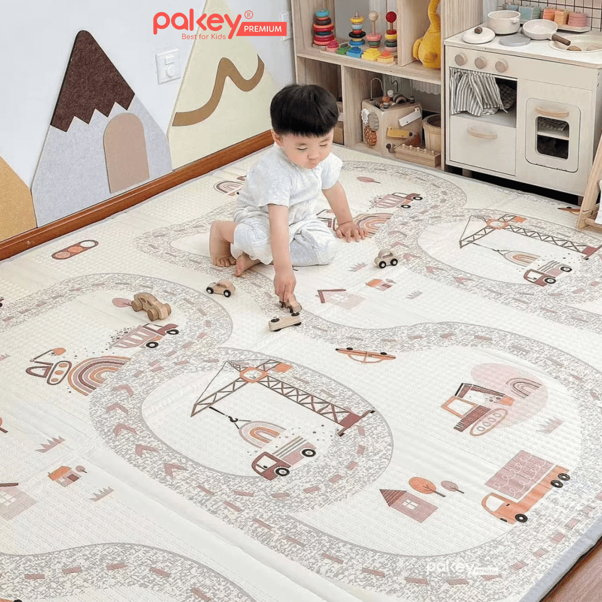 Mô tả Thảm Trải Sàn Gấp Gọn PAKEY Siêu Dày 2cm Cho Bé Tập Bò, Tập Đi, Vui Chơi Êm Ái, Thảm Gấp Gọn Đa Năng - 11