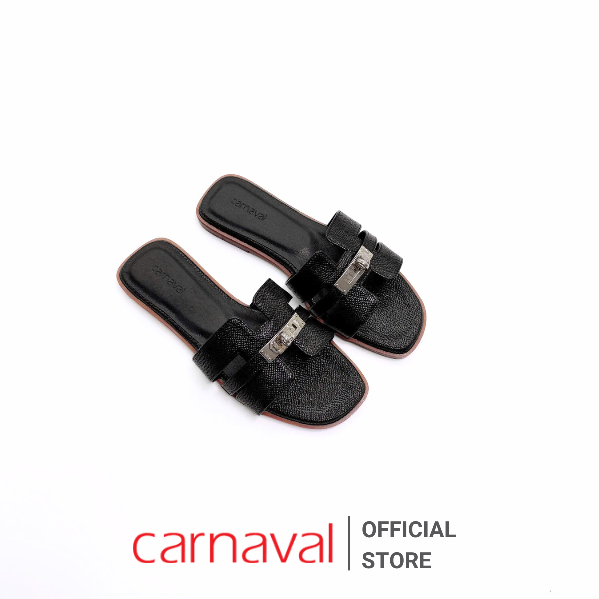Mô tả Dép Quai Ngang Nữ Chữ H Cao Cấp Khóa Kim Loại Carnaval Sang Trọng - VS133 - 4