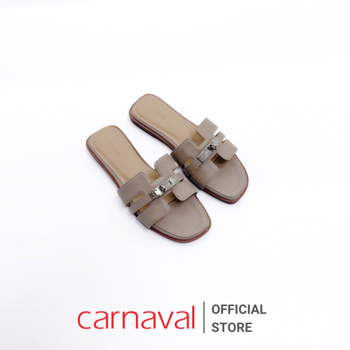 Mô tả Dép Quai Ngang Nữ Chữ H Cao Cấp Khóa Kim Loại Carnaval Sang Trọng - VS133 - 2