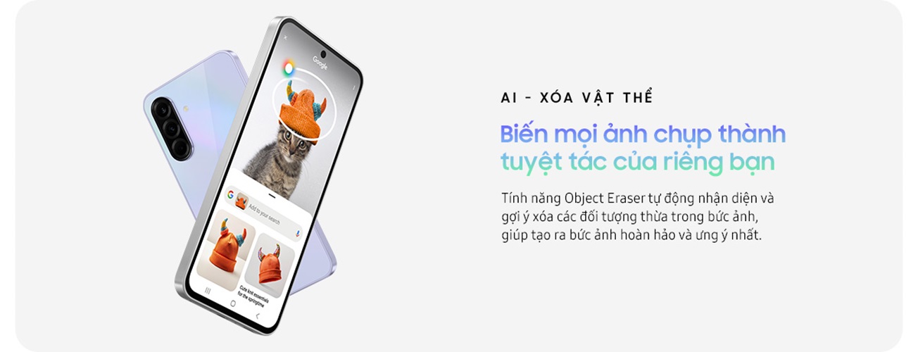 Mô tả Điện thoại Samsung Galaxy A36 5G (8/128GB), Màn Hình FHD 6.7”, Mặt lưng kính, AI-Create Filter, Chip Snapdragon 6 Gen 3 - 6