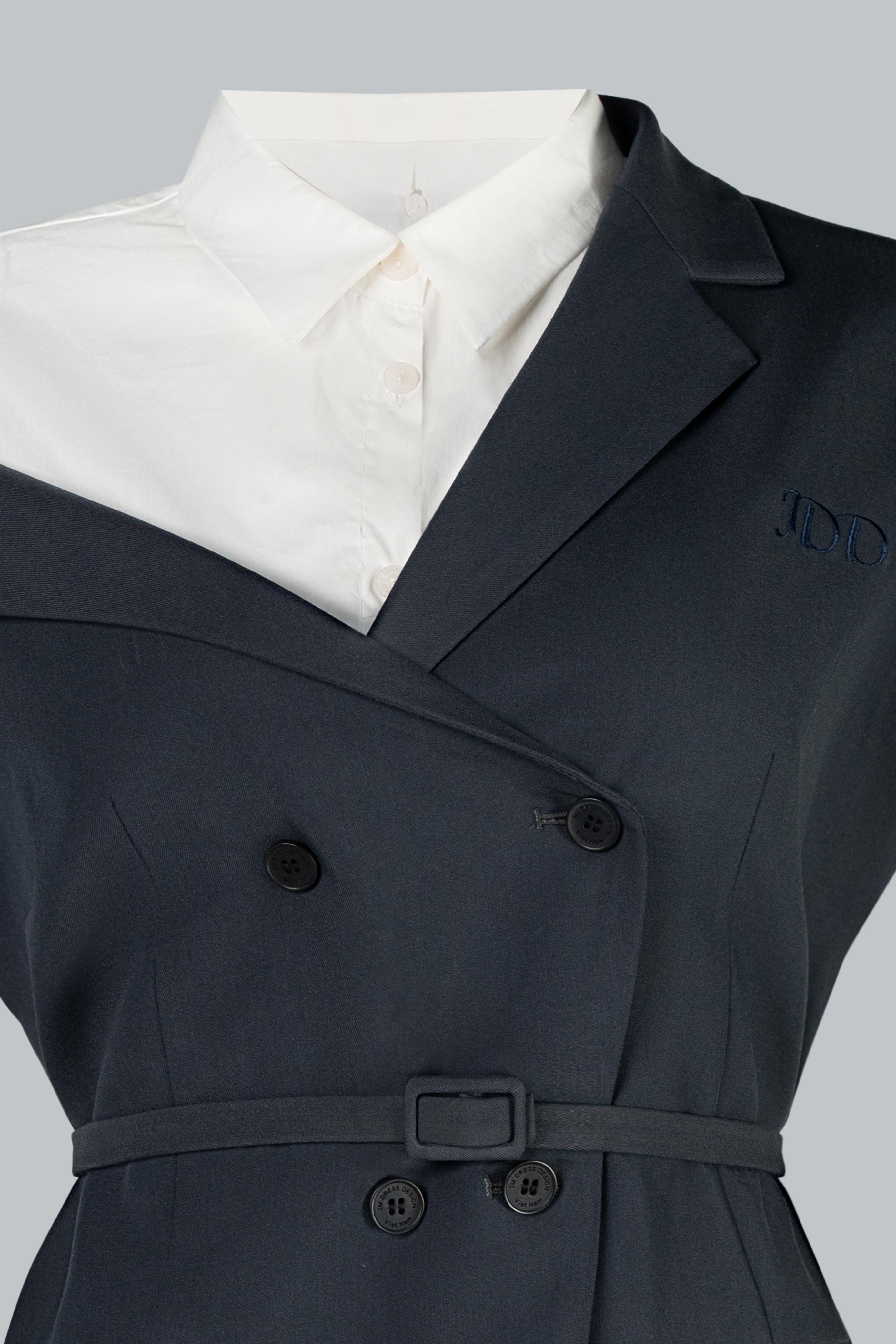 Mô tả Set Áo Blazer tay chồm 5B02.2502K, Quần ống suông thêu túi cơi 3P02.2502K, set đồ công sở thanh lịch trẻ trung thiết kế - 4