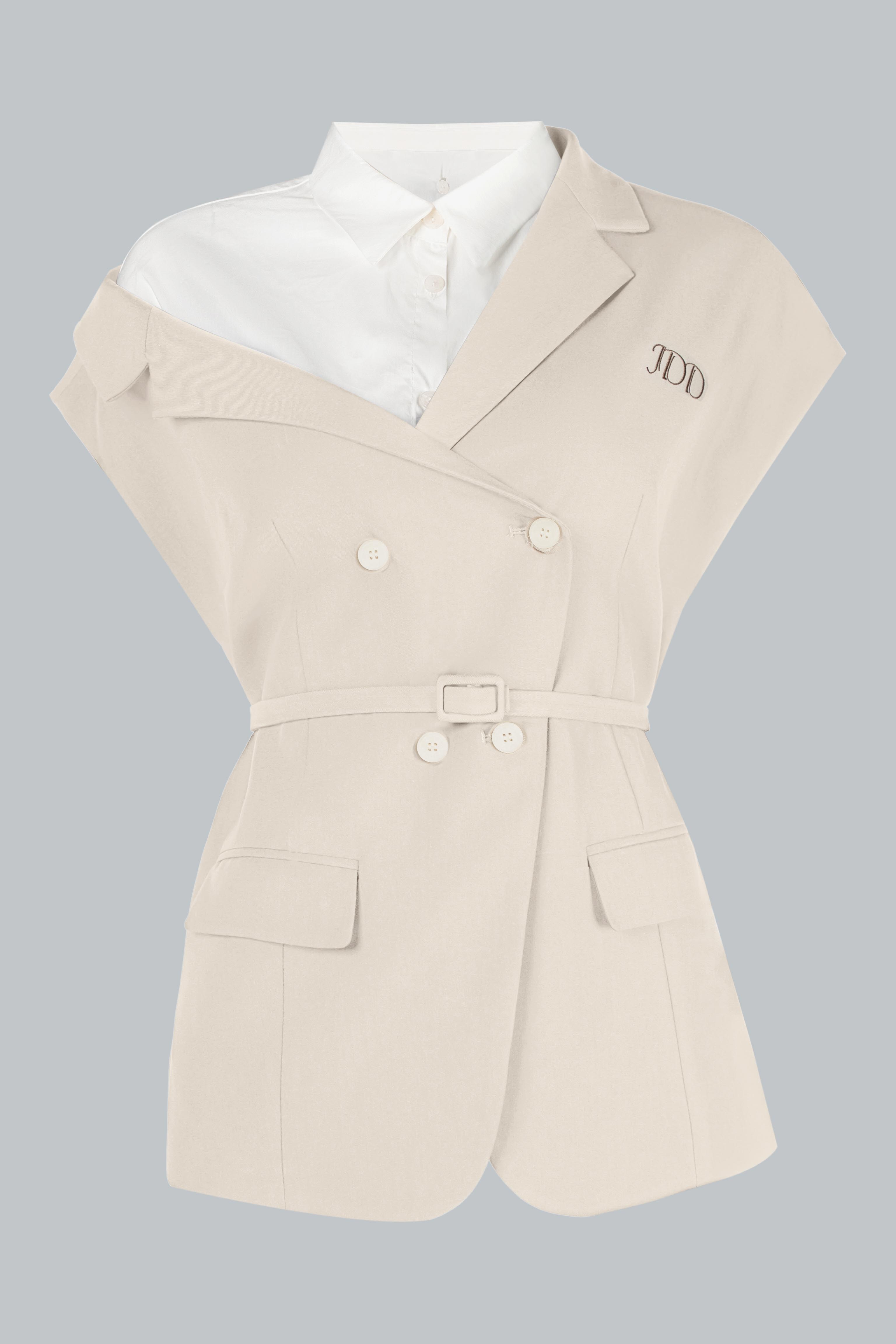 Mô tả Set Áo Blazer tay chồm 5B02.2502K, Quần ống suông thêu túi cơi 3P02.2502K, set đồ công sở thanh lịch trẻ trung thiết kế - 7