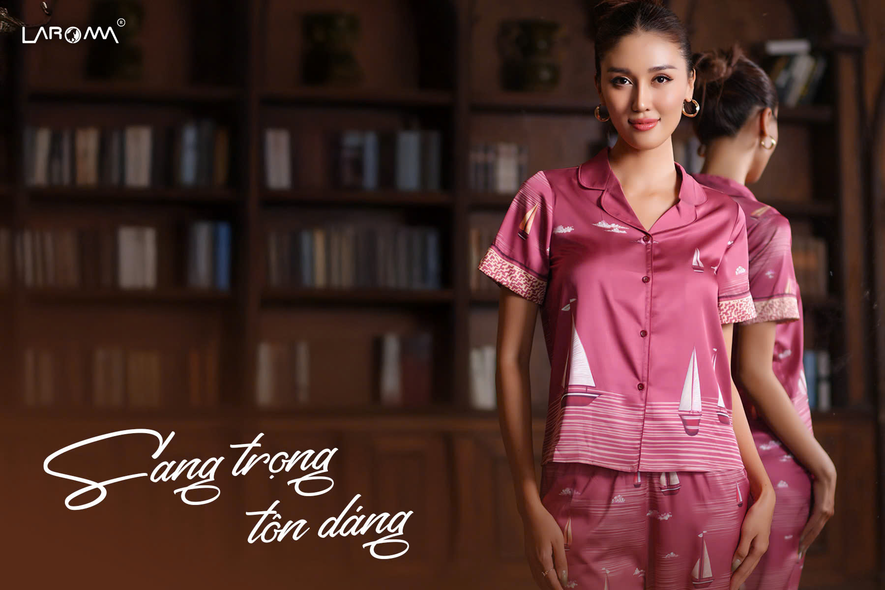 Mô tả Laroma Bộ Pijama Nữ Lụa Latin Cao Cấp | Mềm Mại - Chống Nhăn - Đông Ấm Hè Mát - 2