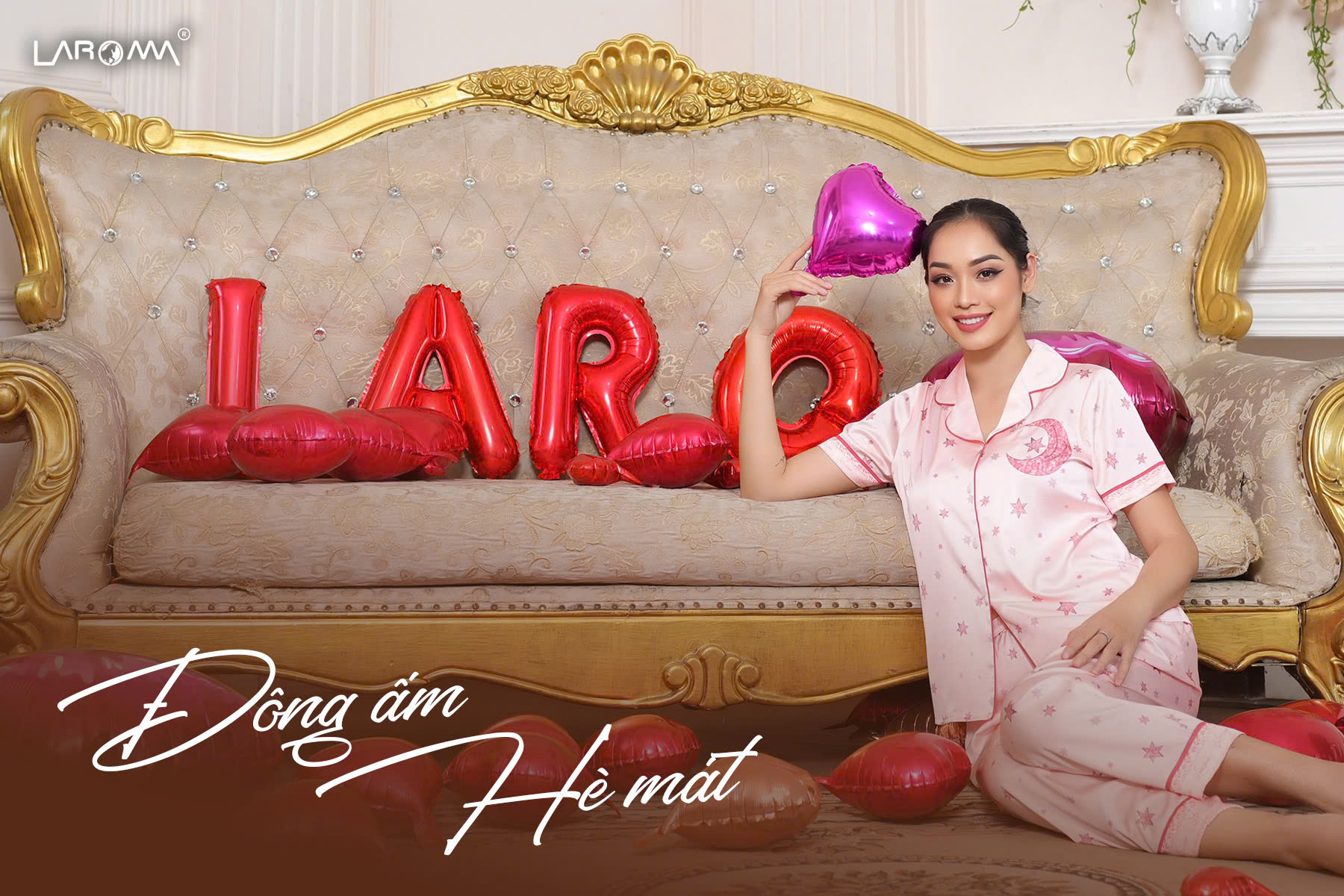 Mô tả Laroma Bộ Pijama Nữ Lụa Latin Cao Cấp | Mềm Mại - Chống Nhăn - Đông Ấm Hè Mát - 3