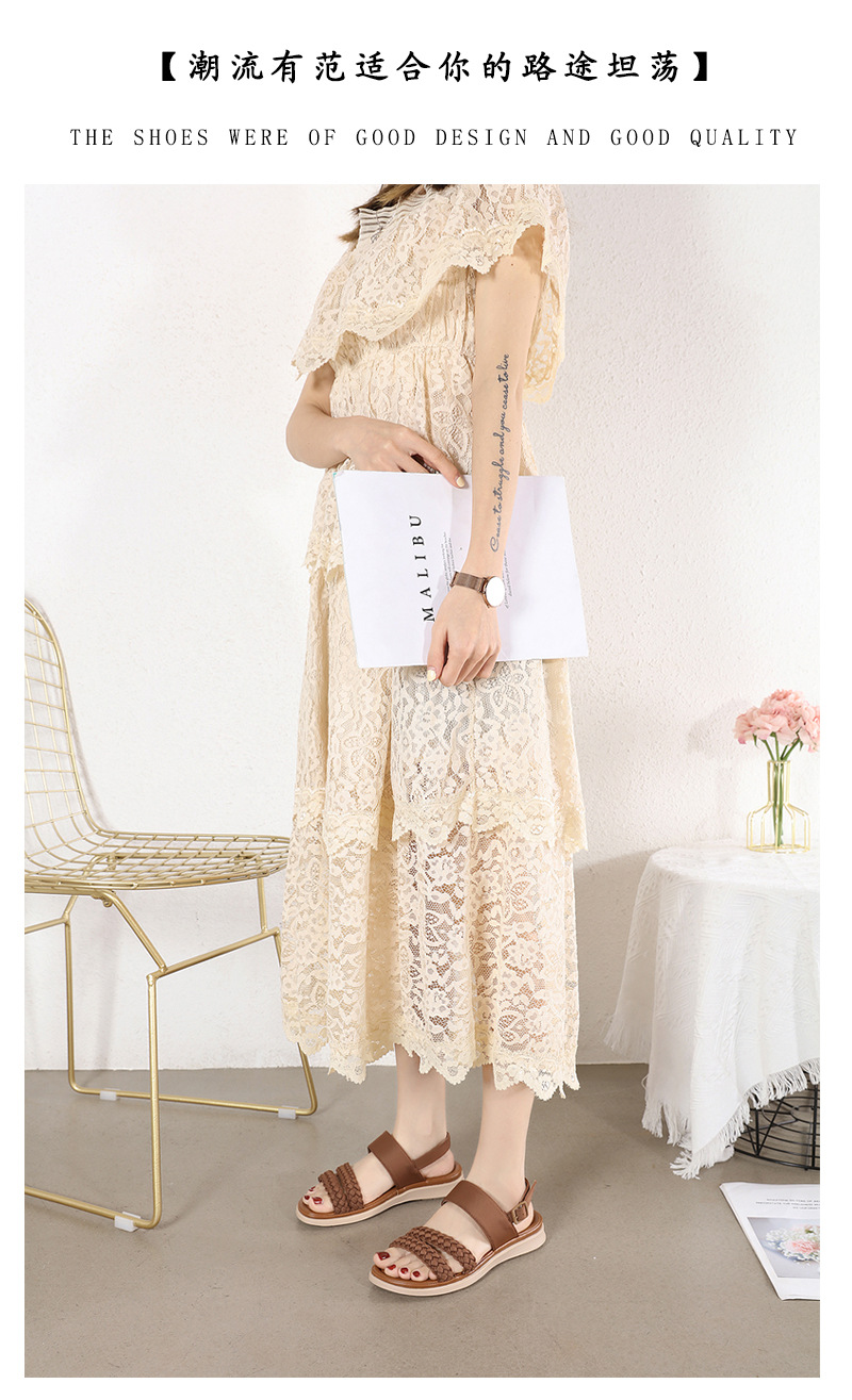 Mô tả Sandal Nữ Hãng Siketu Giày Sandal Đế Bằng Thời Trang Thoải Mái Phù Hợp Đi Làm Đi Học Đi Chơi - 5