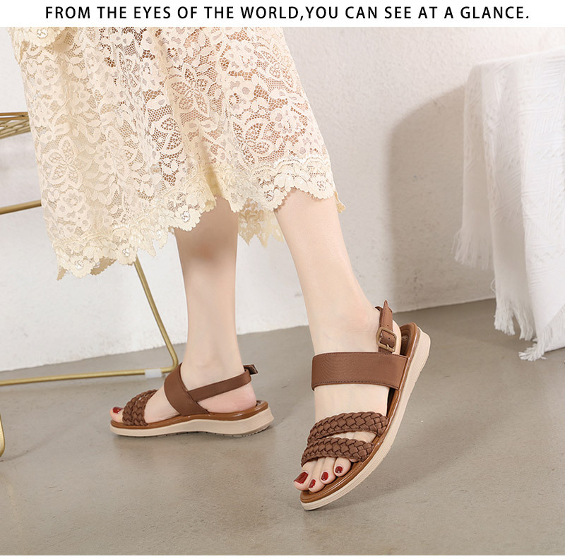 Mô tả Sandal Nữ Hãng Siketu Giày Sandal Đế Bằng Thời Trang Thoải Mái Phù Hợp Đi Làm Đi Học Đi Chơi - 6