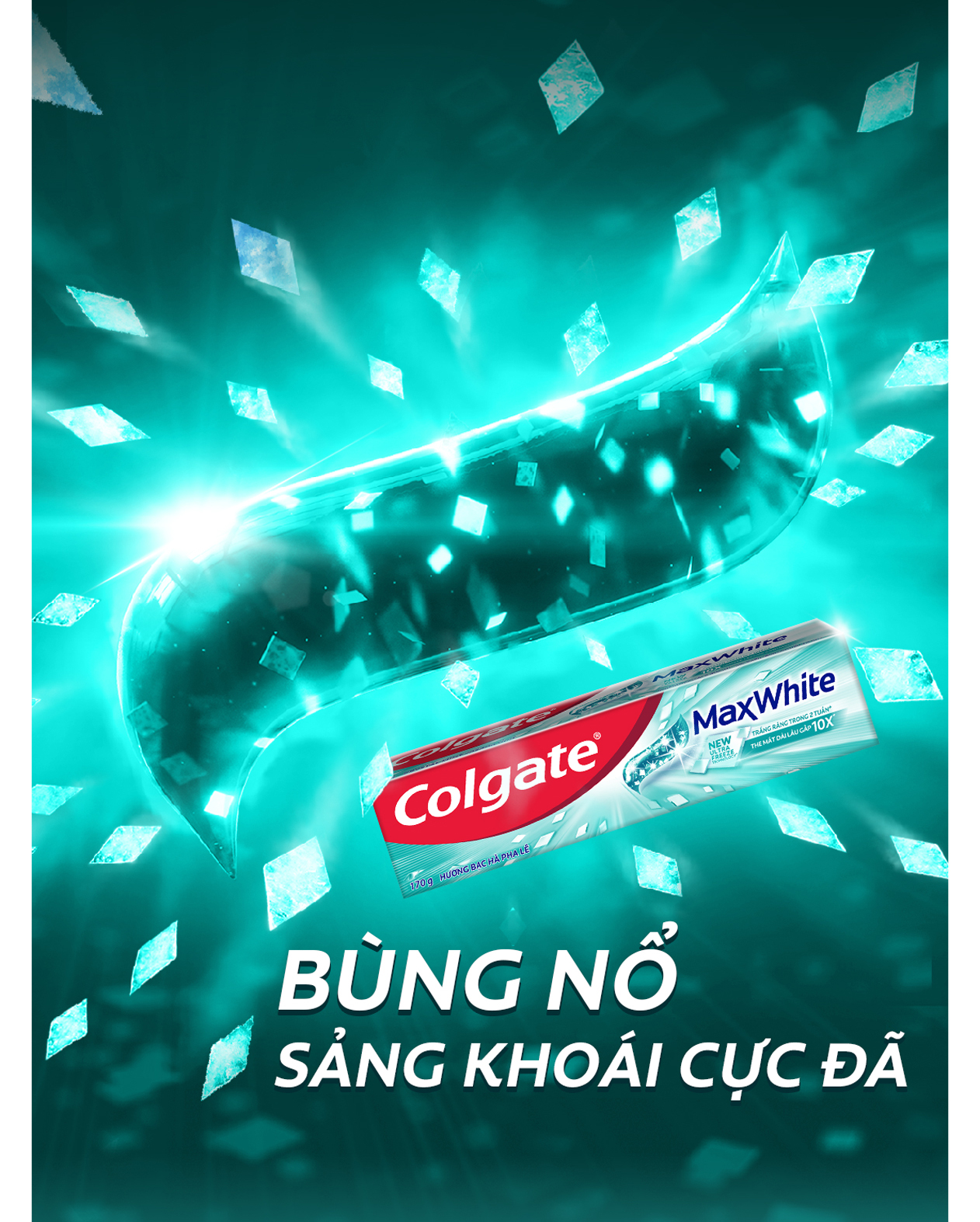 Mô tả Bộ 4 Kem đánh răng Colgate MaxWhite tinh thể the mát, trắng răng trong 2 tuần - 3