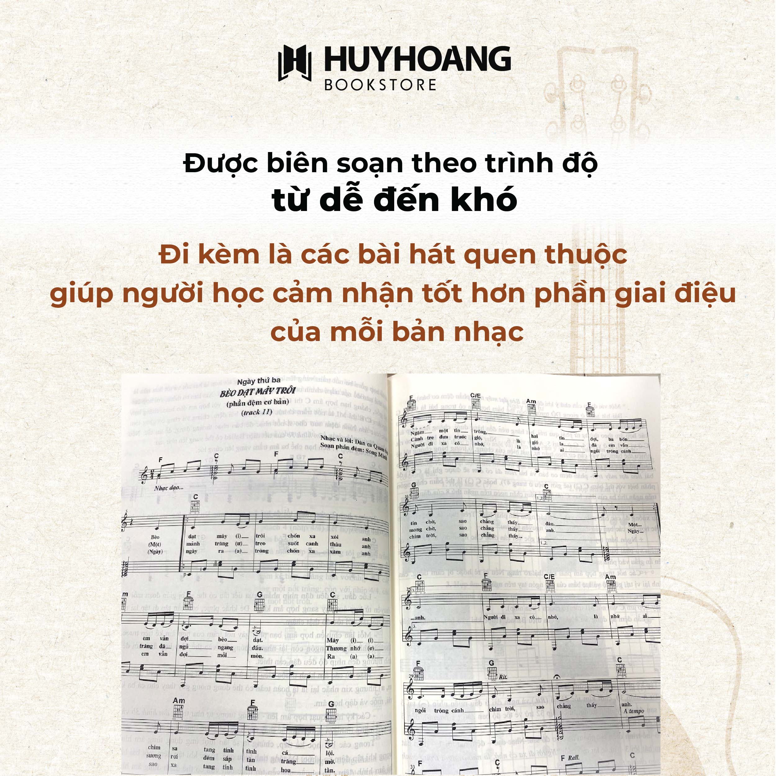 Mô tả Tuyển tập 30-36-45 Ngày Biết Đệm Guitar, Tự học Guitar cơ bản, Giáo trình Guitar đa dạng thể loại - 7