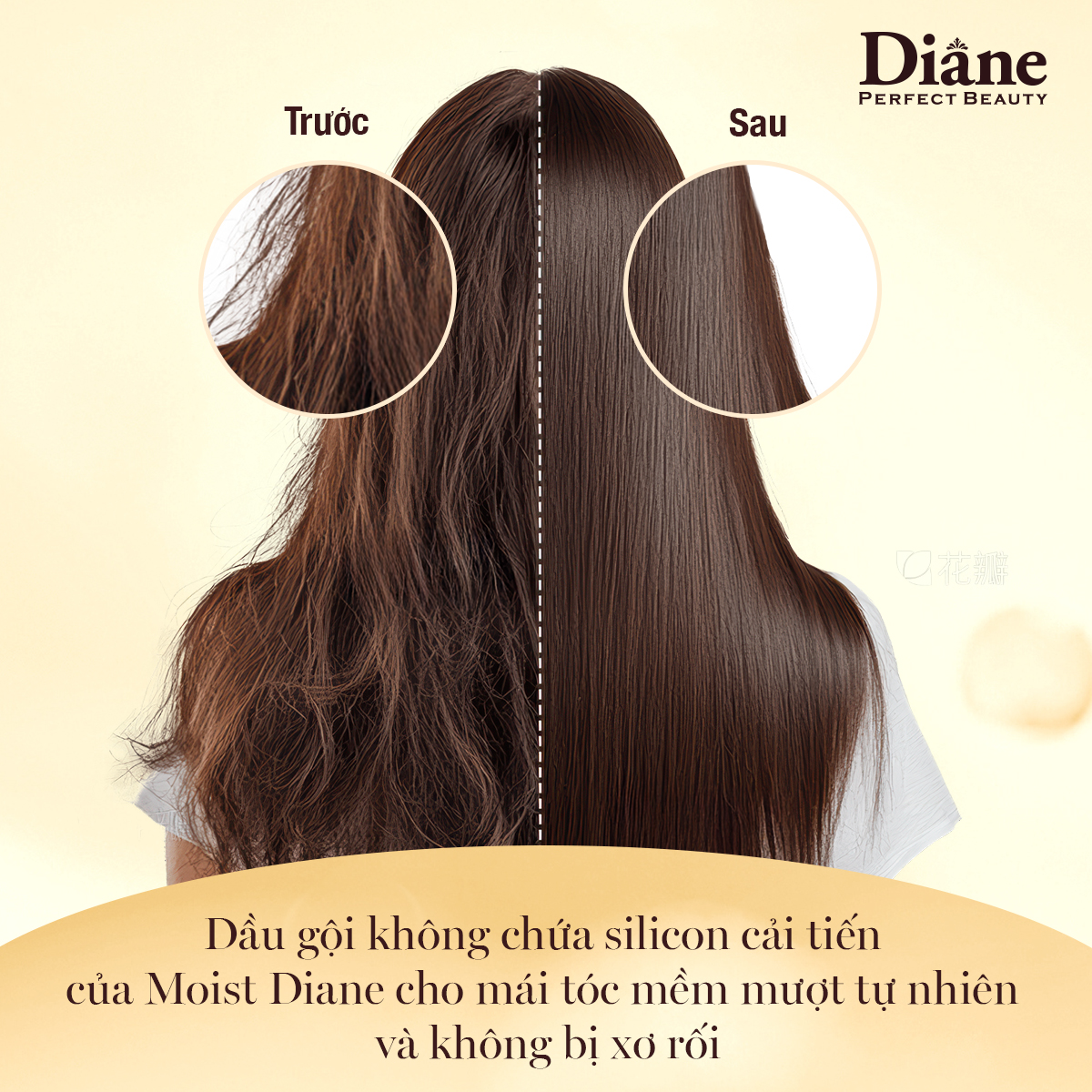Mô tả Combo dầu gội xả phồng tóc hỗ trợ mọc tóc phục hồi khô xơ Moist Diane Extra Volume & Scalp 450ml*2 - 3