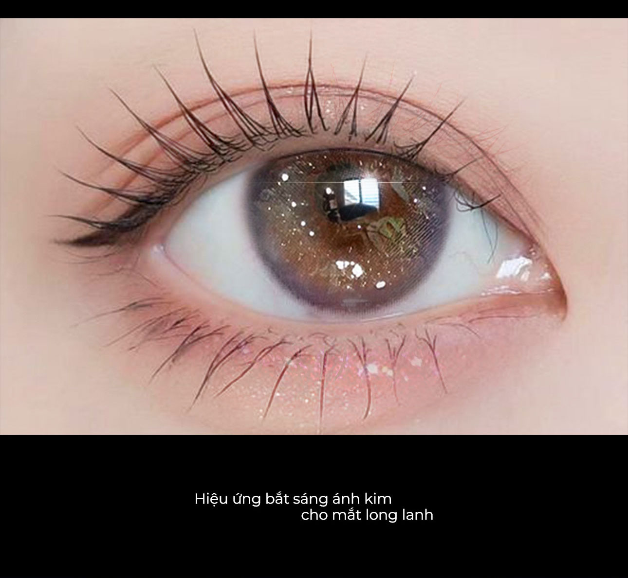 Mô tả Lens nâu tự nhiên có độ cận 0-8 N’Rosa VividBrown cao cấp Angel Eyes phân phối | Kính áp tròng cận màu nâu cho mắt thở - 3