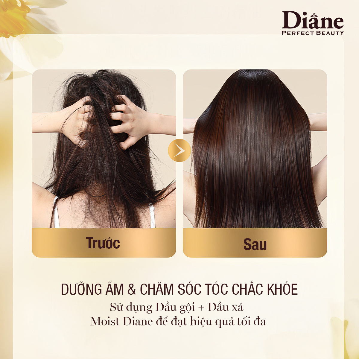 Mô tả Combo dầu gội xả phồng tóc hỗ trợ mọc tóc phục hồi khô xơ Moist Diane Extra Volume & Scalp 450ml*2 - 5