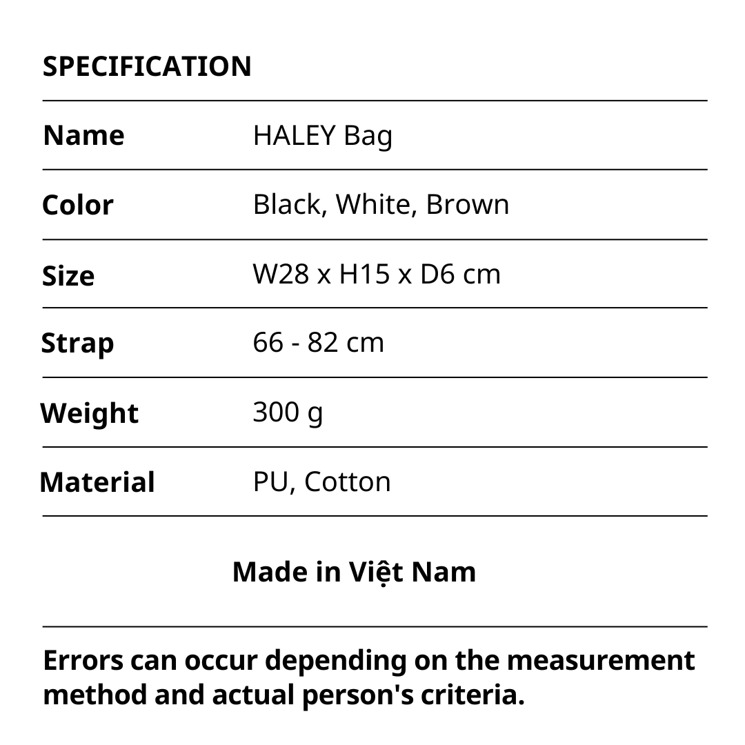 Mô tả Túi xách Vuông Shop®️ Haley - 1