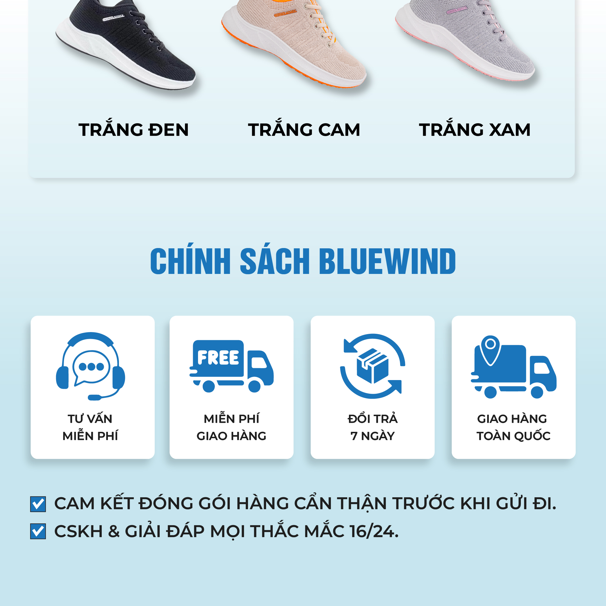 Giày BLUEWIND 68772 phối đồ