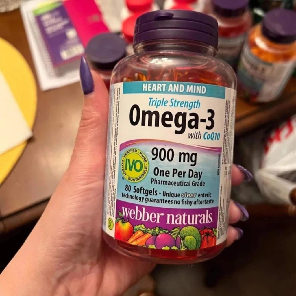 Mô tả Viên Uống Omega3, Viên Uống Dầu Cá Hỗ Trợ Sức Khỏe Webber Naturals Triple Strength Omega-3 / Omega-3 With CoQ10 - 6