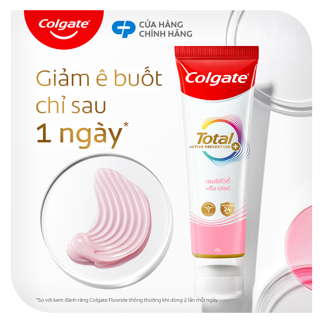 Mô tả Kem đánh răng Colgate Total sạch sâu bảo vệ, ngăn ngừa 8 vấn đề răng miệng 150g/ tuýp - 12