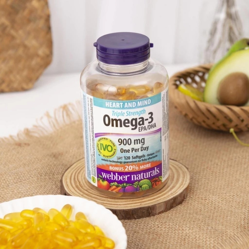Mô tả Viên Uống Omega3, Viên Uống Dầu Cá Hỗ Trợ Sức Khỏe Webber Naturals Triple Strength Omega-3 / Omega-3 With CoQ10 - 8