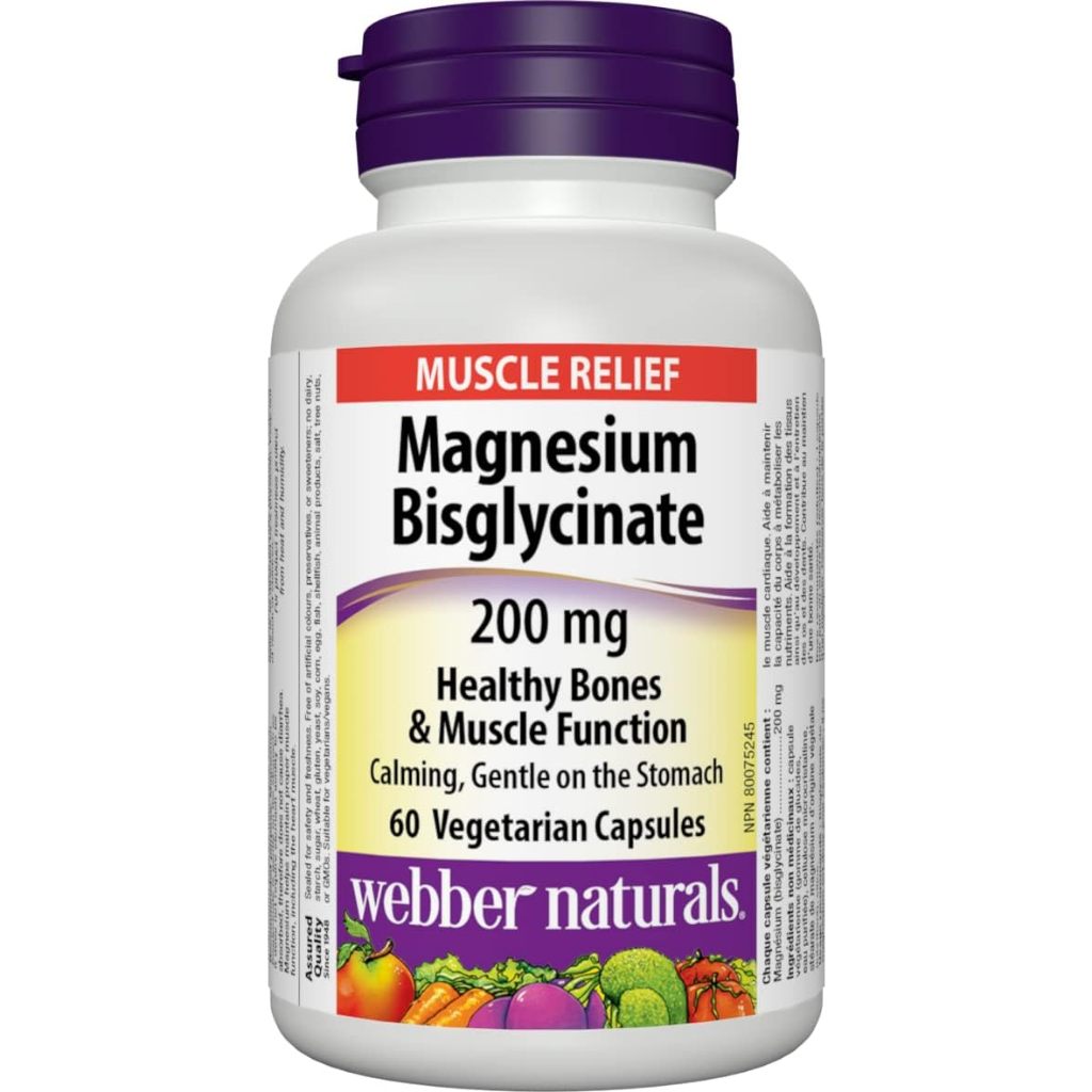 Mô tả Viên uống Magie hỗ trợ sức khoẻ Magnesium Bisglycinate Webber Naturals 200mg 120 viên - 8