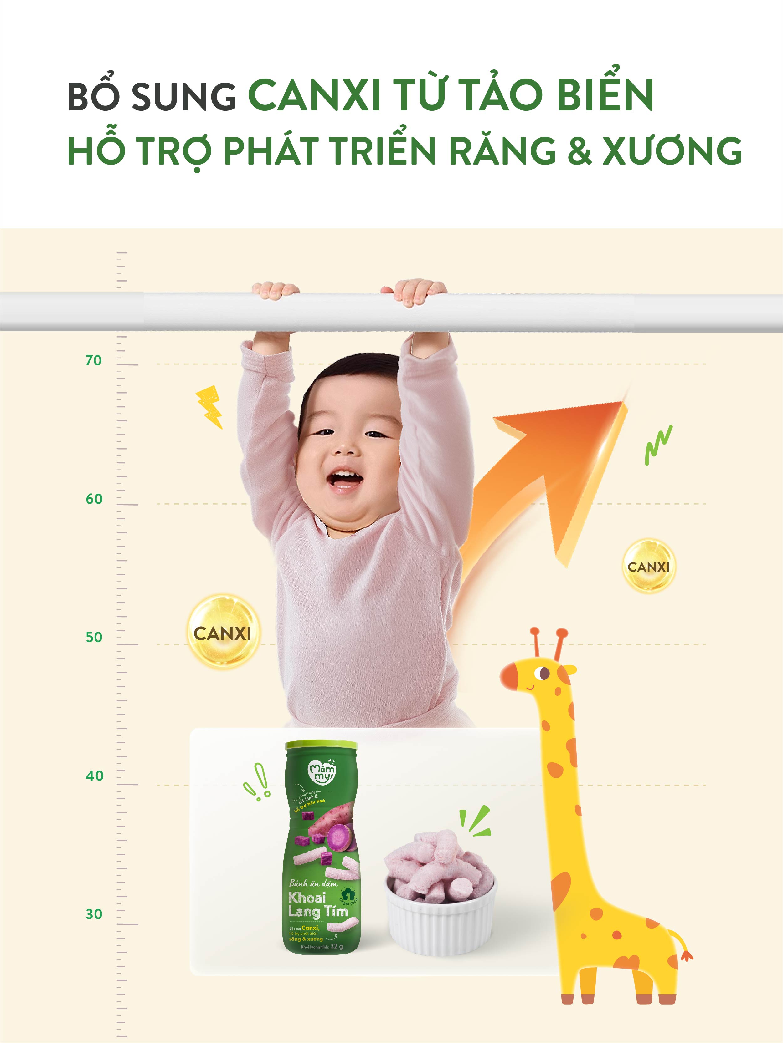 Mô tả Bánh ăn dặm hũ Mămmy vị trái cây và rau củ giúp hỗ trợ tiêu hoá cho bé 6 tháng tuổi, hũ 32-50g - 2