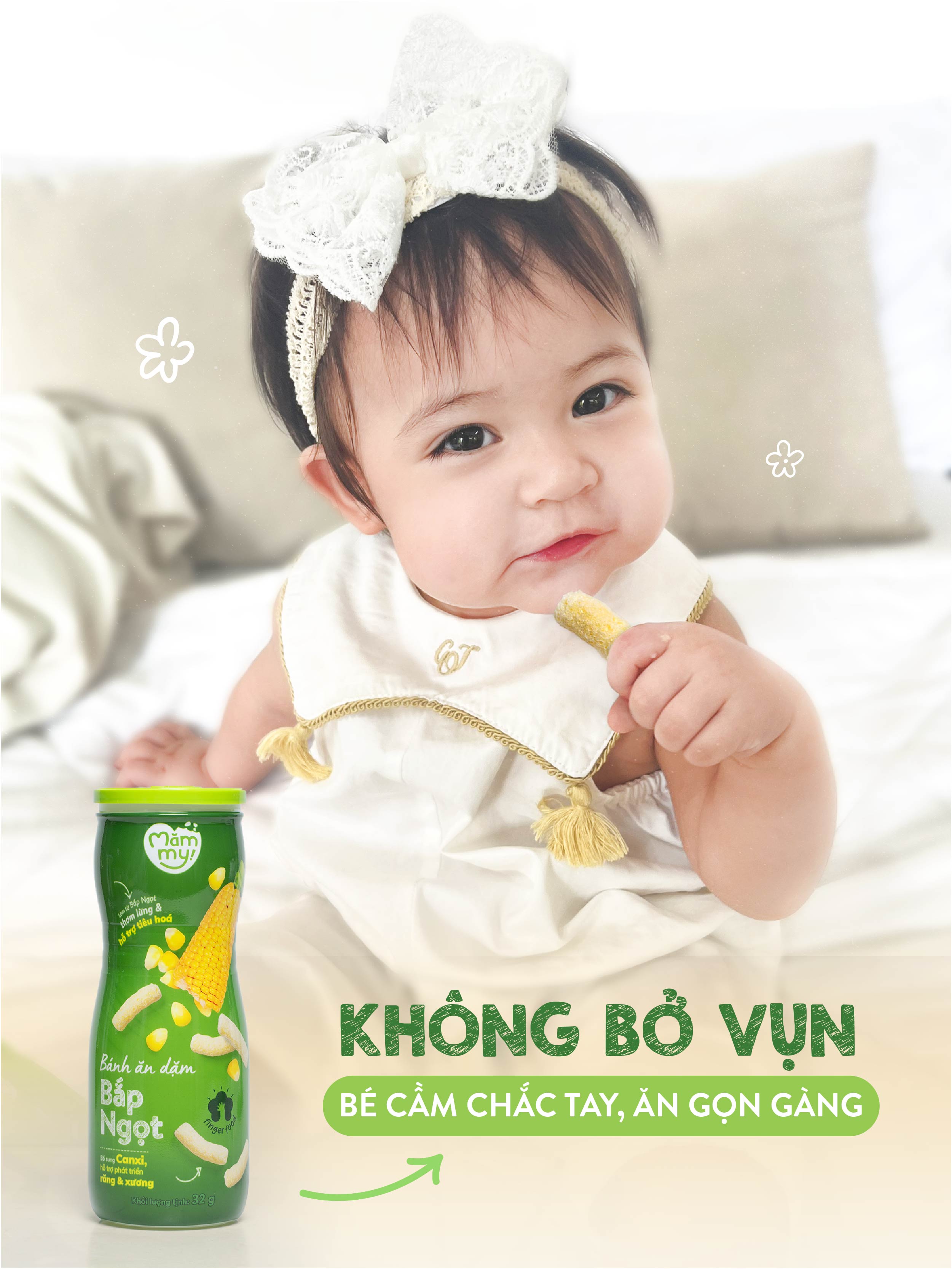 Mô tả Bánh ăn dặm hũ Mămmy vị trái cây và rau củ giúp hỗ trợ tiêu hoá cho bé 6 tháng tuổi, hũ 32-50g - 3