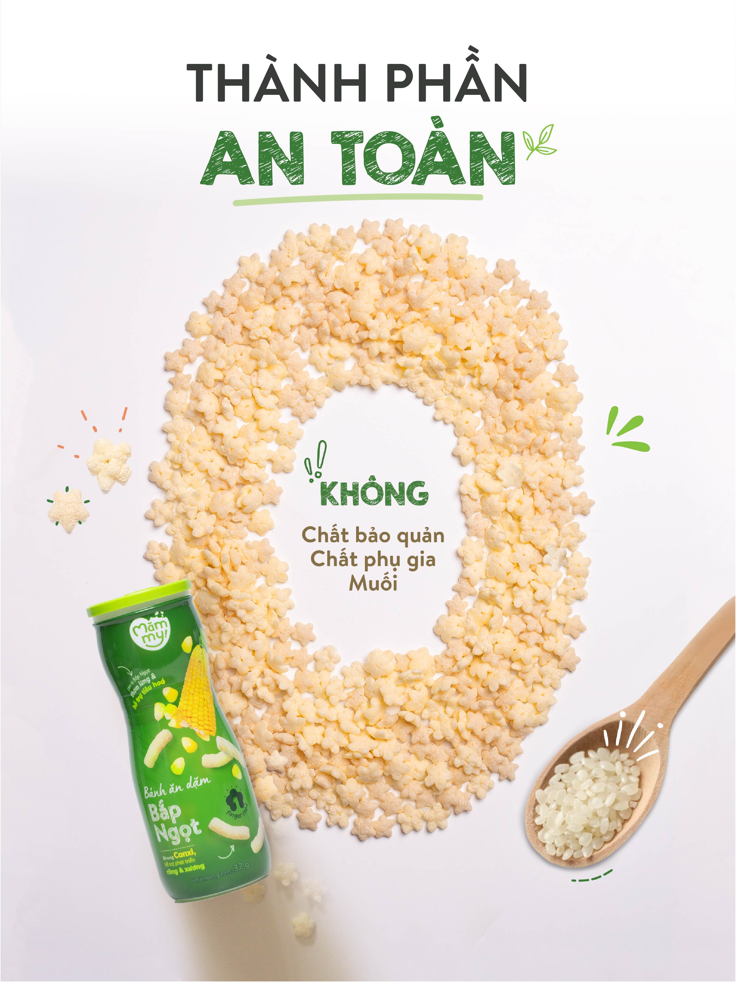 Mô tả Bánh ăn dặm hũ Mămmy vị trái cây và rau củ giúp hỗ trợ tiêu hoá cho bé 6 tháng tuổi, hũ 32-50g - 4