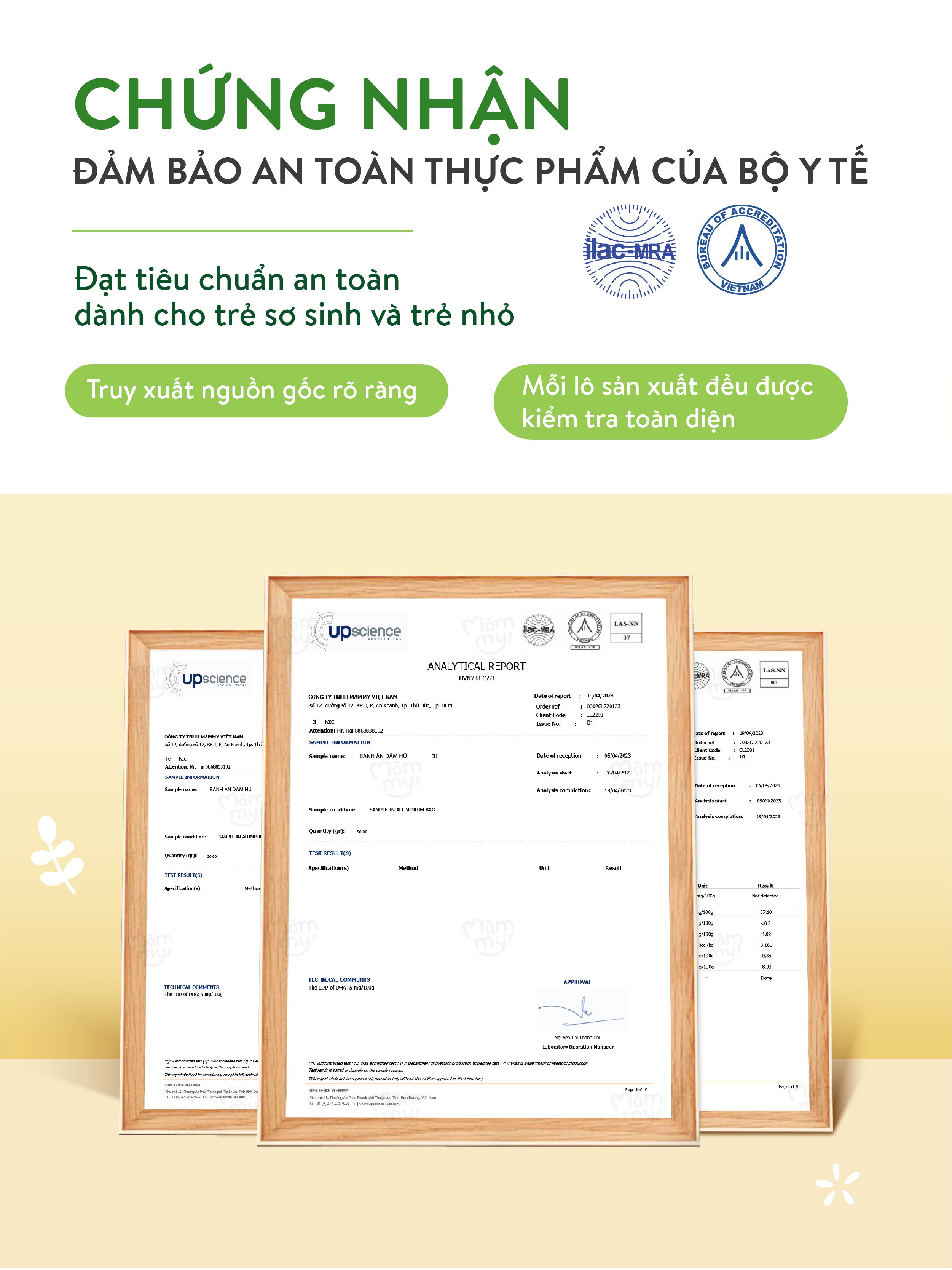 Mô tả Bánh ăn dặm hũ Mămmy vị trái cây và rau củ giúp hỗ trợ tiêu hoá cho bé 6 tháng tuổi, hũ 32-50g - 12