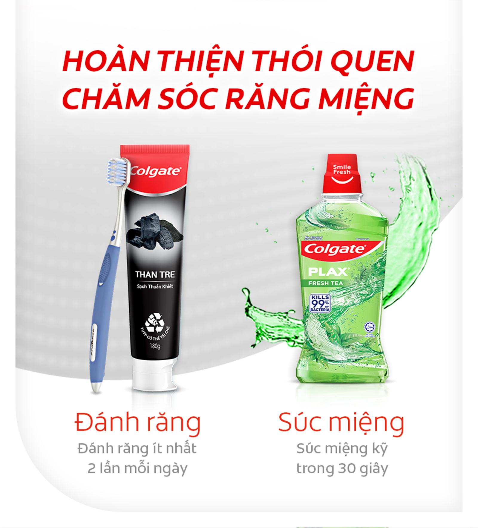 Mô tả Bộ 4 Kem đánh răng Colgate thiên nhiên Than tre Hàn Quốc khử mùi diệt khuẩn 180g - 6