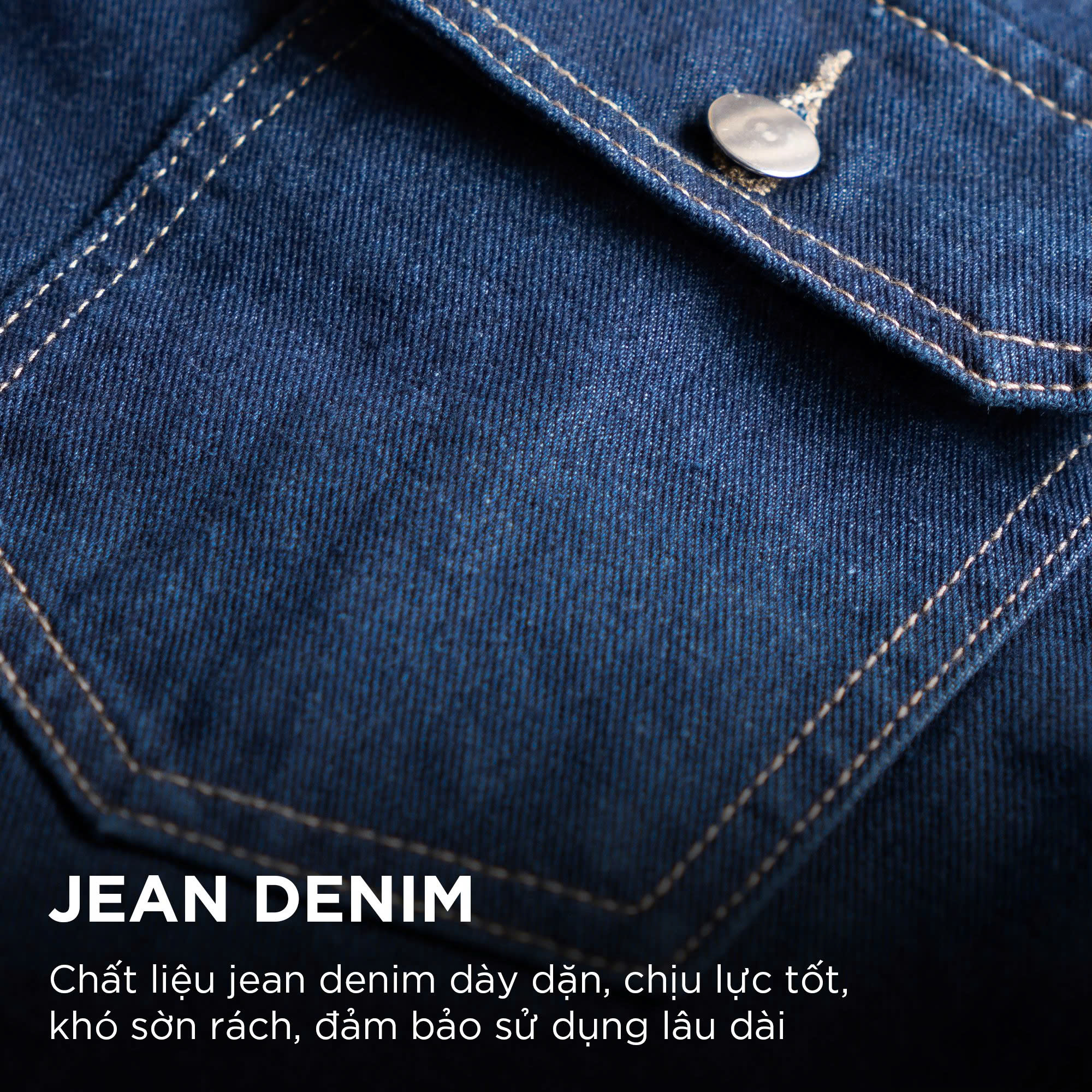 Mô tả Áo khoác jean nam DOL phom Boxy rộng CAPMAN CLUB, áo khoác denim cho nam trẻ trung - 6