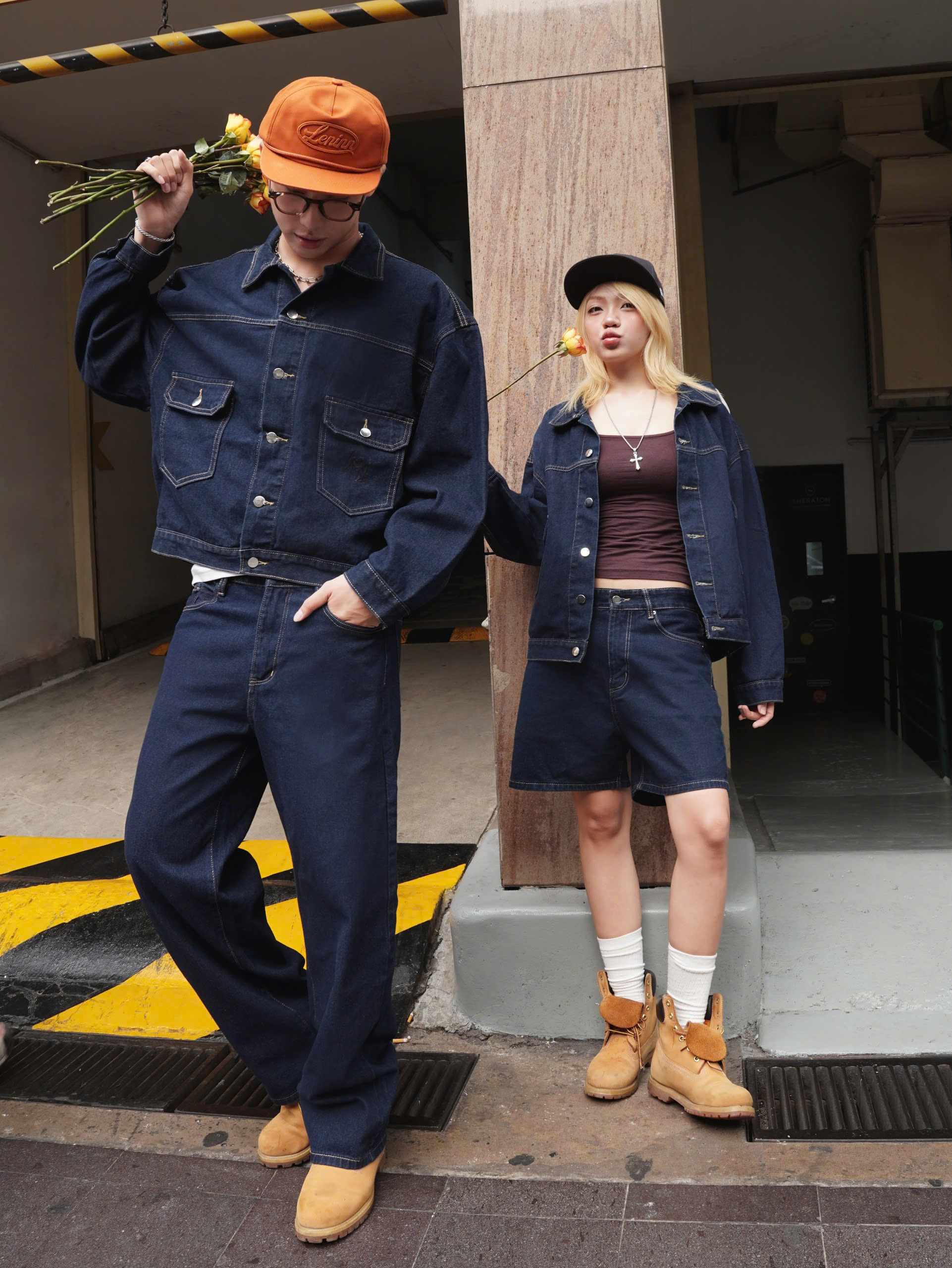 Mô tả Áo khoác jean nam DOL phom Boxy rộng CAPMAN CLUB, áo khoác denim cho nam trẻ trung - 11