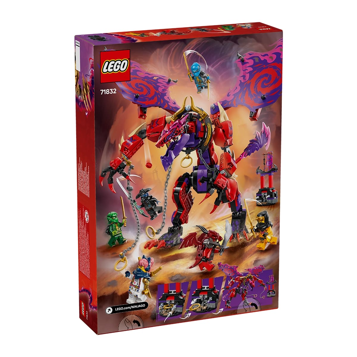 LEGO NINJAGO 71832 Đồ Chơi Lắp Ráp Rồng Thần Sức Mạnh Thunderfang (668 ...