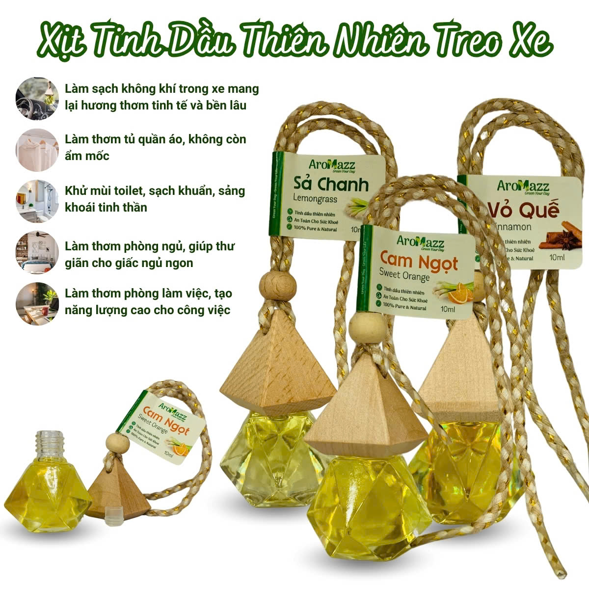 Mô tả Xịt Khử Mùi Chuồng Trại Thú Cưng Sả Chanh AroMazz Thơm Phòng Khử Mùi Đuổi Muỗi Côn Trùng Nhiều Mùi Chai lớn 300ml - 3