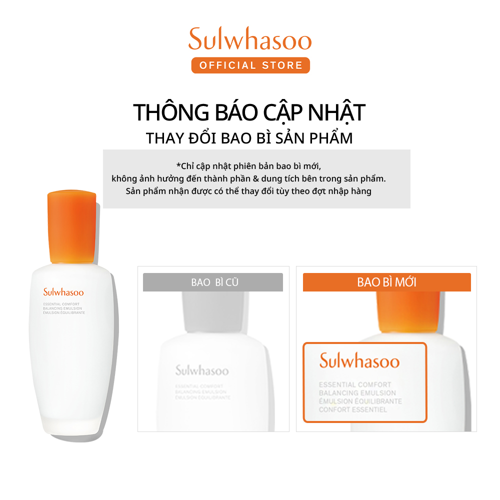Mô tả Sữa Dưỡng Da Sulwhasoo Essential Comfort Balancing Emulsion 125ml Dưỡng Ẩm Sâu - 1