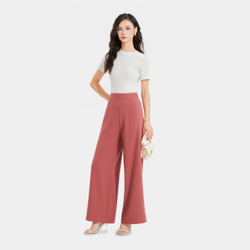 Mô tả Quần nữ MARC FASHION ống suông lưng cao dây kéo sau CBMH049721 - 3