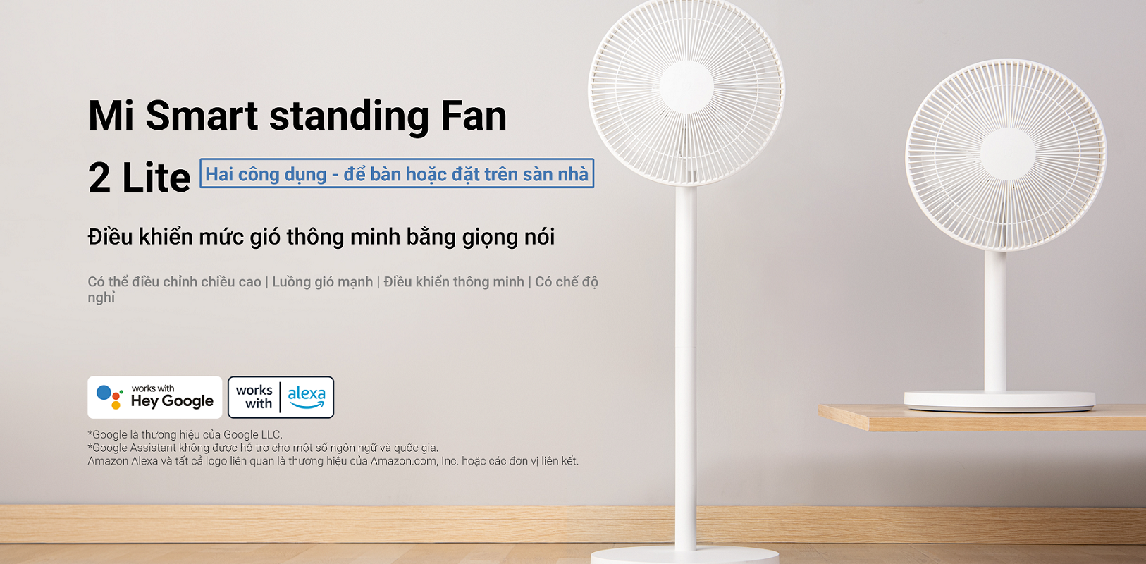 Thông số kỹ thuật Quạt Xiaomi Smart Fan 2 Lite