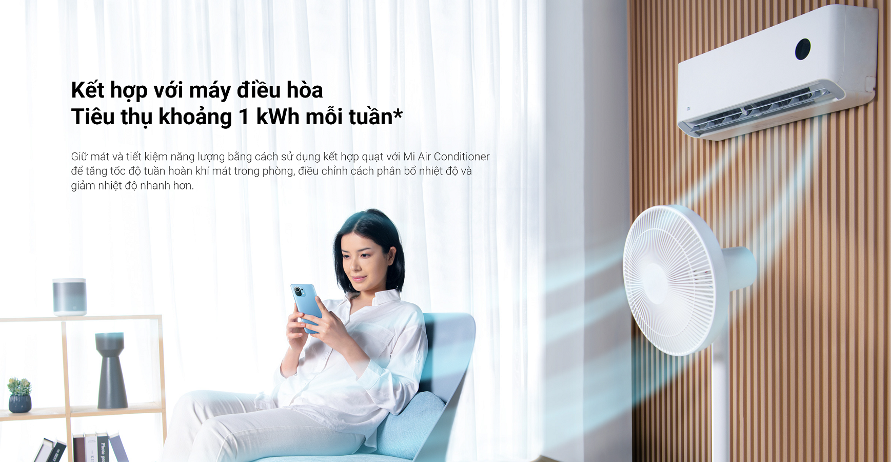 Quạt Xiaomi Smart Fan 2 Lite chi tiết