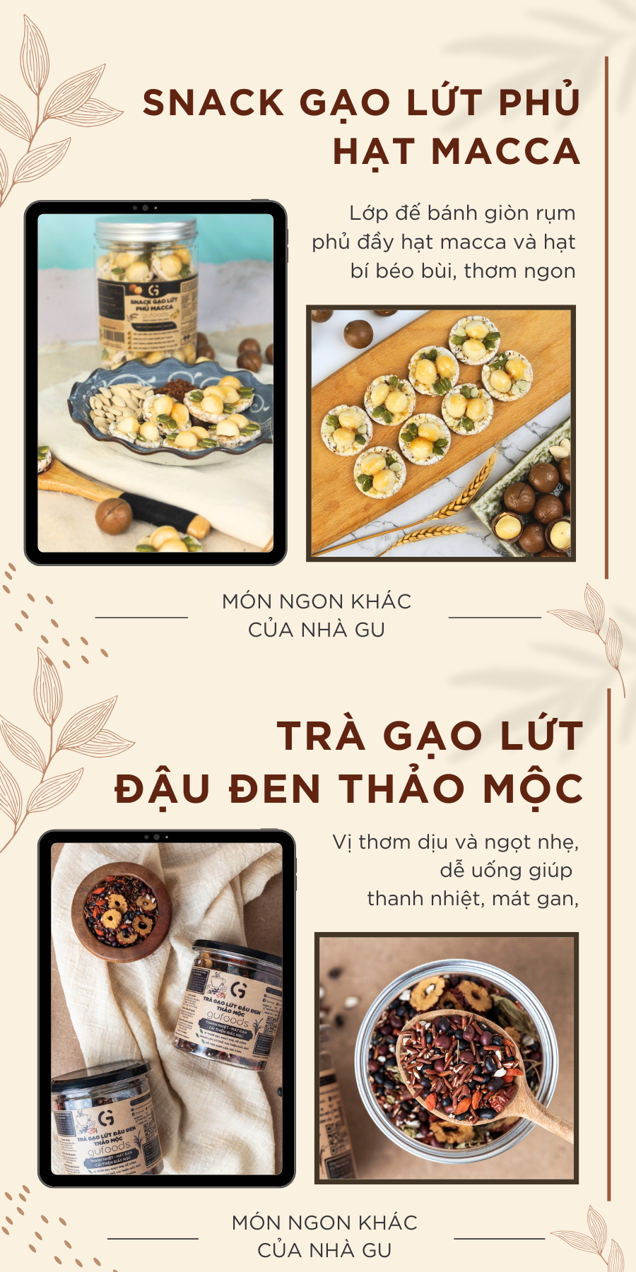 Mô tả Bánh gạo lứt GUfoods vị Nguyên bản GUfoods - Không chiên dầu, Không đường, Eat clean, Healthy, Tập gym (170g/300g/510g) - 12